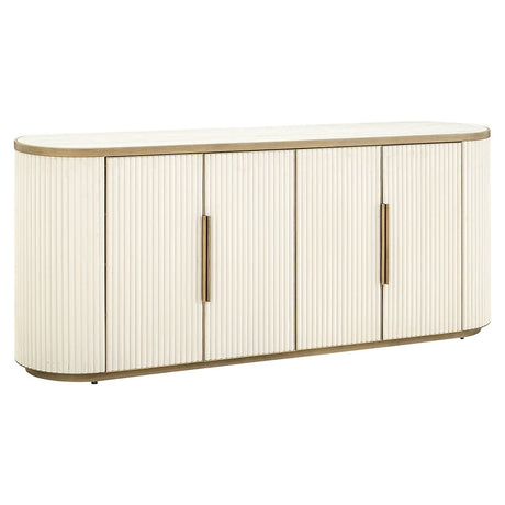 Dressoir Tivoli 4-deurs (White) van Richmond Interiors – Luxe comfort op maat van PureWonen. Vraag naar de beste prijs.