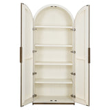 Wandkast Tivoli met gebogen bovenkant 2-deurs (White) van Richmond Interiors – Luxe comfort op maat van PureWonen. Vraag naar de beste prijs.