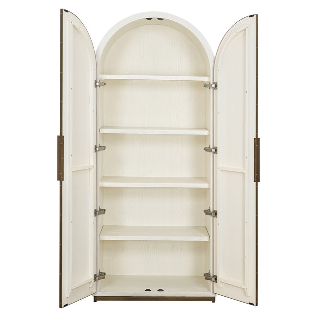 Wandkast Tivoli met gebogen bovenkant 2-deurs (White) van Richmond Interiors – Luxe comfort op maat van PureWonen. Vraag naar de beste prijs.