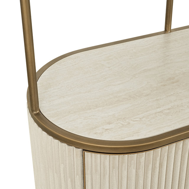Wandkast Tivoli 2-deurs 3 open planken (White) van Richmond Interiors – Luxe comfort op maat van PureWonen. Vraag naar de beste prijs.