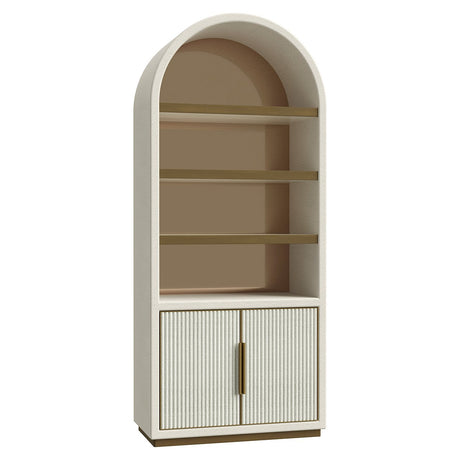 Wandkast Tivoli met gebogen bovenkant 2-deurs 3-planken (White) van Richmond Interiors – Luxe comfort op maat van PureWonen. Vraag naar de beste prijs.