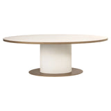 Eettafel Tivoli white oval 230