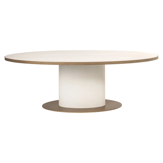 Eettafel Tivoli white oval 230
