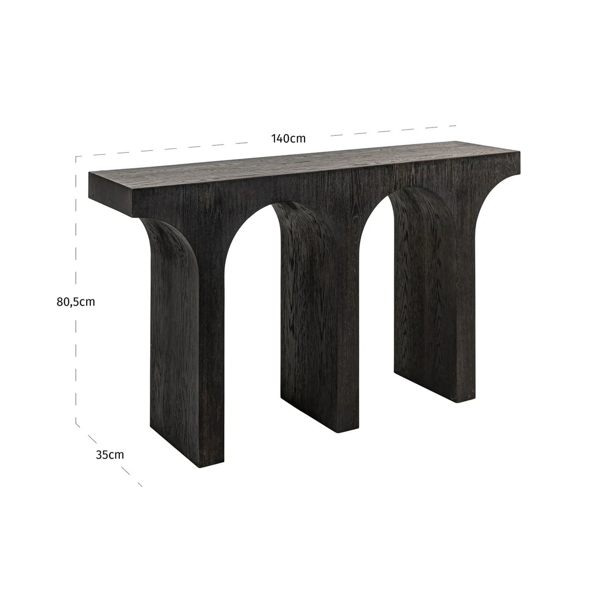 Console Ashford dark brown van Richmond Interiors – Luxe comfort op maat van PureWonen. Vraag naar de beste prijs.