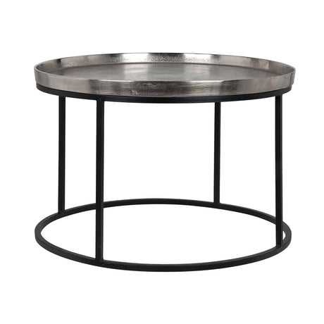 Salontafel Lyam aluminium silver 70Ø (Silver) van Richmond Interiors – Luxe comfort op maat van PureWonen. Vraag naar de beste prijs.