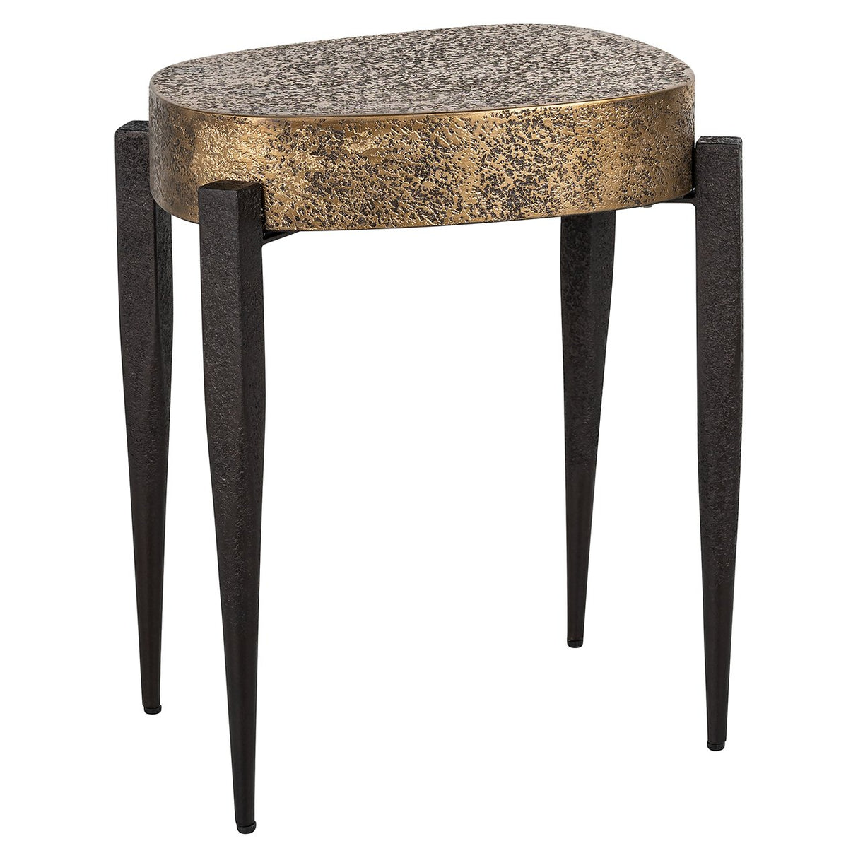 Bijzettafel Declan (Black/gold) van Richmond Interiors – Luxe comfort op maat van PureWonen. Vraag naar de beste prijs.