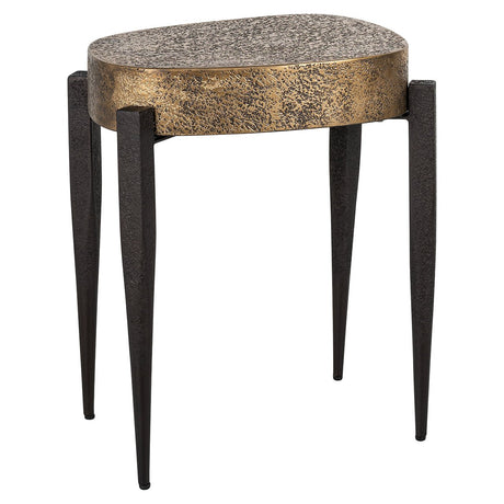 Bijzettafel Declan (Black/gold) van Richmond Interiors – Luxe comfort op maat van PureWonen. Vraag naar de beste prijs.