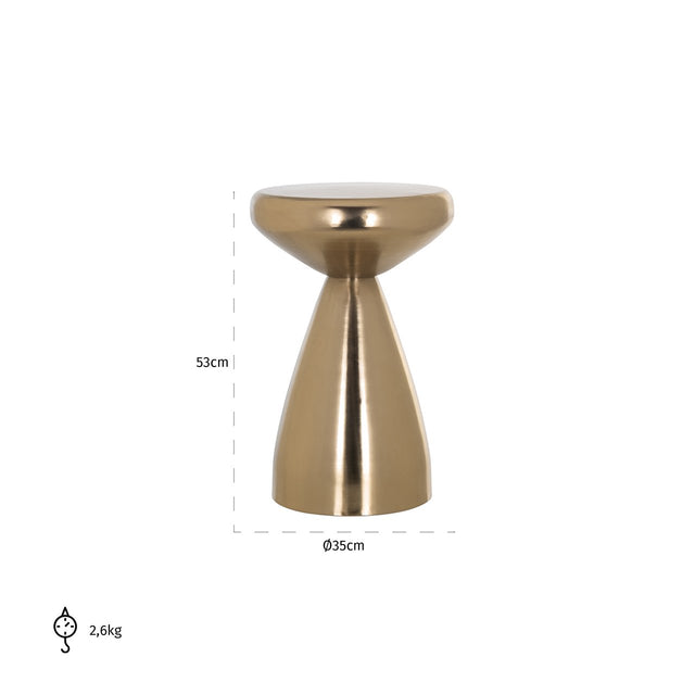 Bijzettafel Arlo (Gold) van Richmond Interiors – Luxe comfort op maat van PureWonen. Vraag naar de beste prijs.