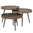 Salontafel Luton set van 3 (Black/gold) van Richmond Interiors – Luxe comfort op maat van PureWonen. Vraag naar de beste prijs.