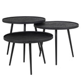 Salontafel Oxford set van 3 (Black) van Richmond Interiors – Luxe comfort op maat van PureWonen. Vraag naar de beste prijs.