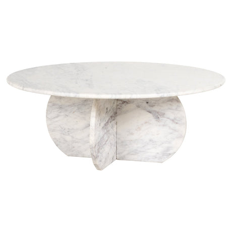 Salontafel Holmes 90Ø (White) van Richmond Interiors – Luxe comfort op maat van PureWonen. Vraag naar de beste prijs.