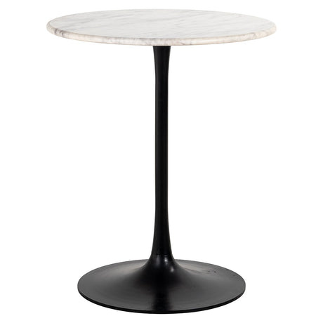 Bistrotafel Carlten wit 65Ø (Black/white) van Richmond Interiors – Luxe comfort op maat van PureWonen. Vraag naar de beste prijs.