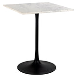 Bistrotafel Carlten wit vierkant (Black/white) van Richmond Interiors – Luxe comfort op maat van PureWonen. Vraag naar de beste prijs.
