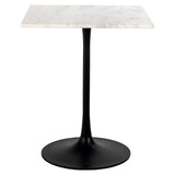 Bistrotafel Carlten wit vierkant (Black/white) van Richmond Interiors – Luxe comfort op maat van PureWonen. Vraag naar de beste prijs.