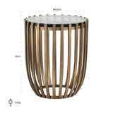 Bijzettafel Volante 47Ø (Gold) van Richmond Interiors – Luxe comfort op maat van PureWonen. Vraag naar de beste prijs.