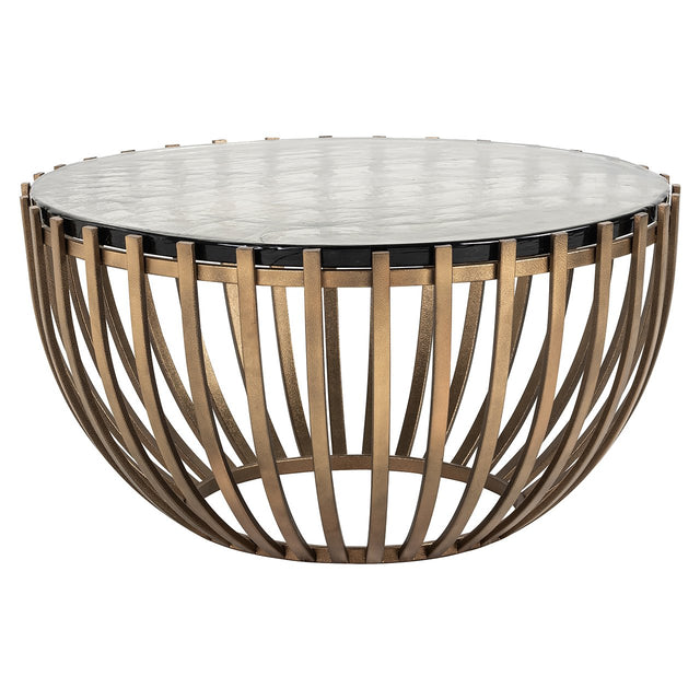 Salontafel Volante 83Ø (Gold) van Richmond Interiors – Luxe comfort op maat van PureWonen. Vraag naar de beste prijs.