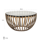 Salontafel Volante 83Ø (Gold) van Richmond Interiors – Luxe comfort op maat van PureWonen. Vraag naar de beste prijs.