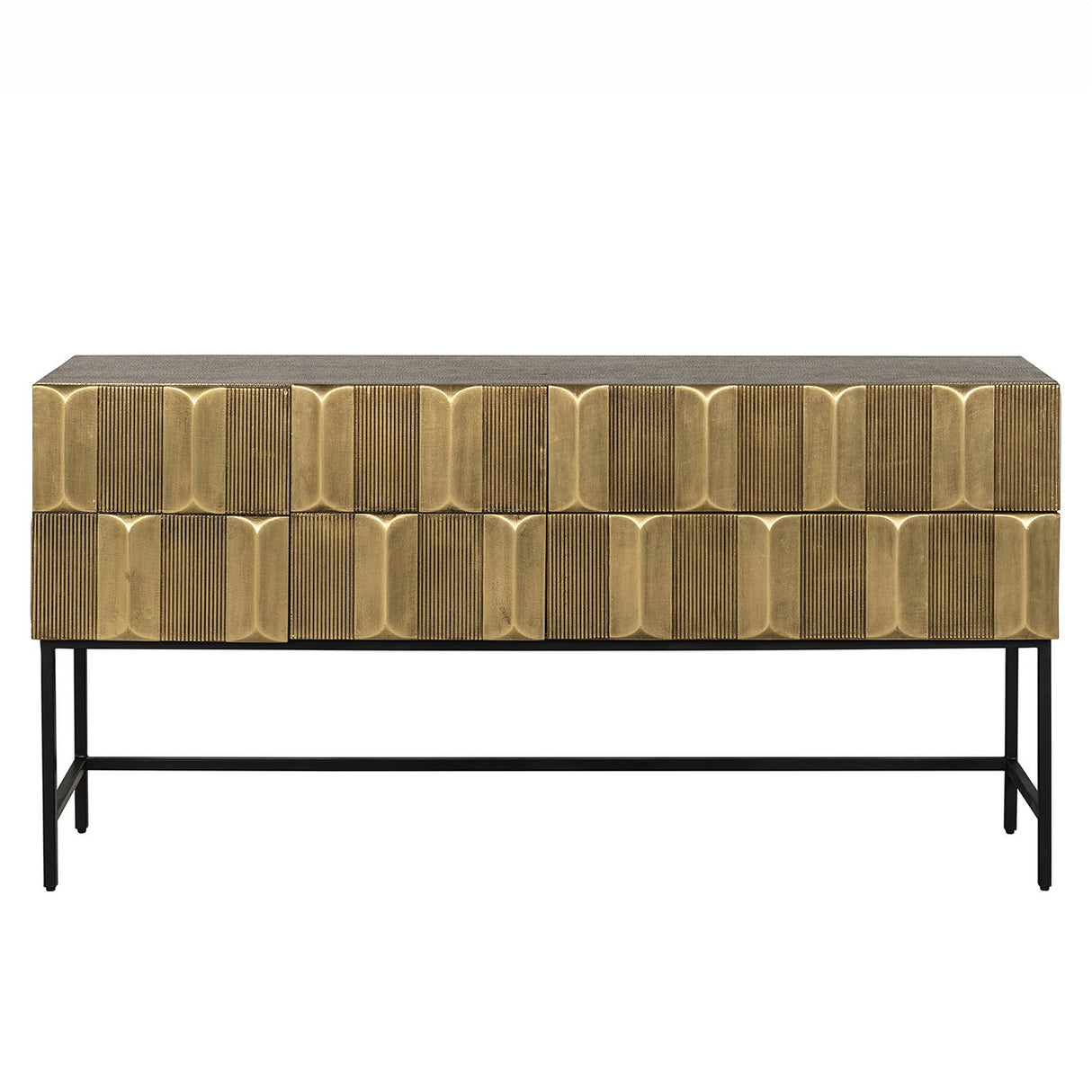 Dressoir Jaxx (Black/gold) van Richmond Interiors – Luxe comfort op maat van PureWonen. Vraag naar de beste prijs.