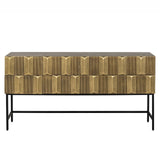 Dressoir Jaxx (Black/gold) van Richmond Interiors – Luxe comfort op maat van PureWonen. Vraag naar de beste prijs.