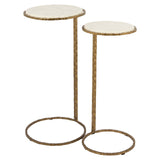 Bijzettafel Scofield set van 2 (Gold) van Richmond Interiors – Luxe comfort op maat van PureWonen. Vraag naar de beste prijs.
