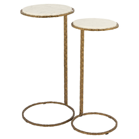 Bijzettafel Scofield set van 2 (Gold) van Richmond Interiors – Luxe comfort op maat van PureWonen. Vraag naar de beste prijs.