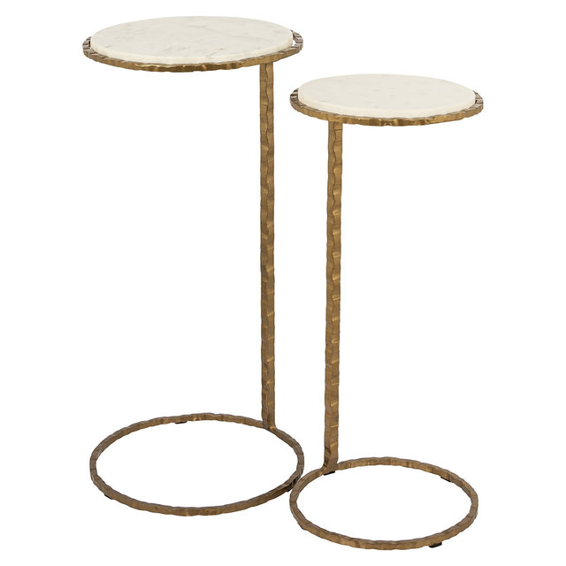 Bijzettafel Scofield set van 2 (Gold) van Richmond Interiors – Luxe comfort op maat van PureWonen. Vraag naar de beste prijs.