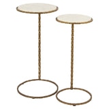 Bijzettafel Scofield set van 2 (Gold) van Richmond Interiors – Luxe comfort op maat van PureWonen. Vraag naar de beste prijs.