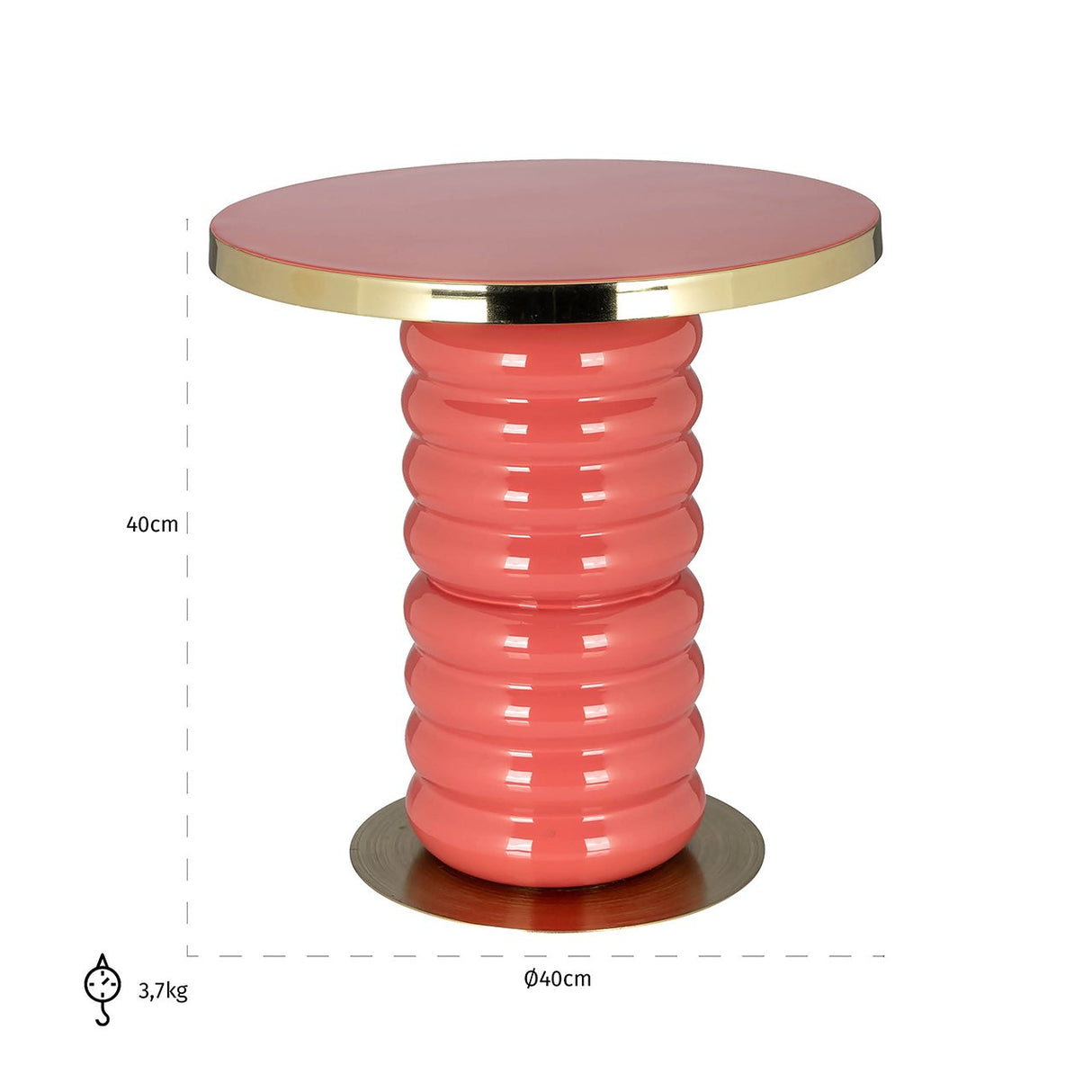 Bijzettafel Shirin (Pink) van Richmond Interiors – Luxe comfort op maat van PureWonen. Vraag naar de beste prijs.