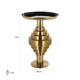 Bijzettafel Renao (Black/gold) van Richmond Interiors – Luxe comfort op maat van PureWonen. Vraag naar de beste prijs.