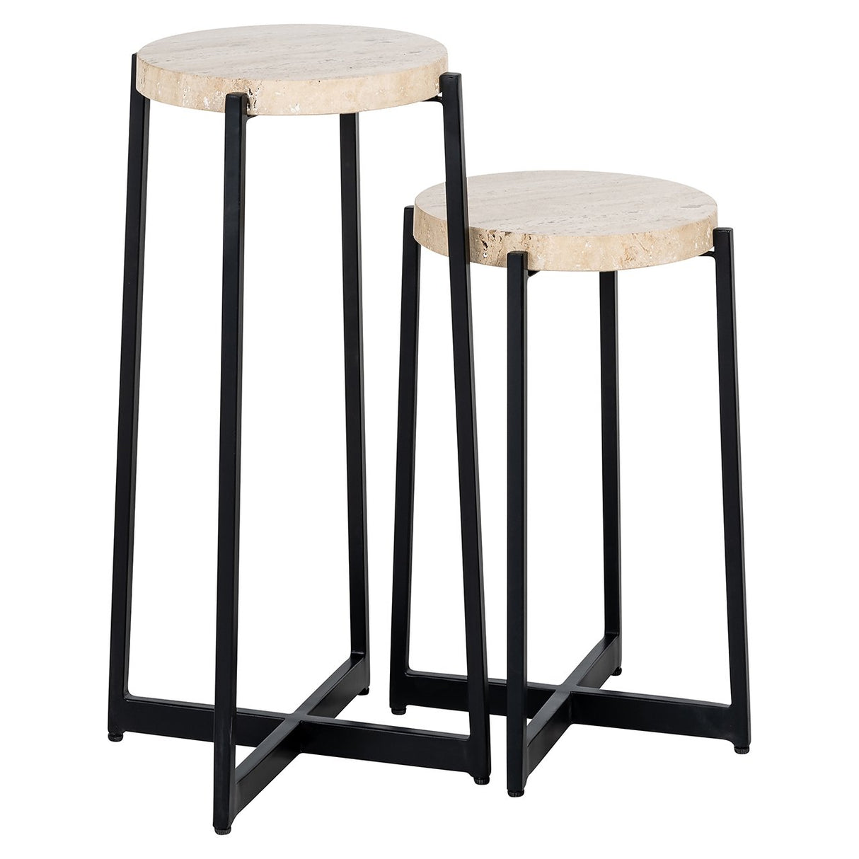 Bijzettafel Dillinger set of 2 (Beige) van Richmond Interiors – Luxe comfort op maat van PureWonen. Vraag naar de beste prijs.