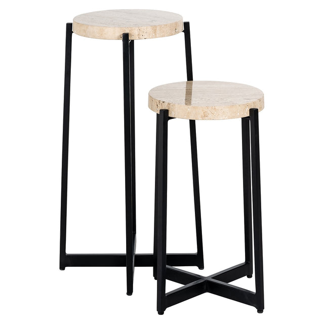 Bijzettafel Dillinger set of 2 (Beige) van Richmond Interiors – Luxe comfort op maat van PureWonen. Vraag naar de beste prijs.