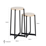 Bijzettafel Dillinger set of 2 (Beige) van Richmond Interiors – Luxe comfort op maat van PureWonen. Vraag naar de beste prijs.