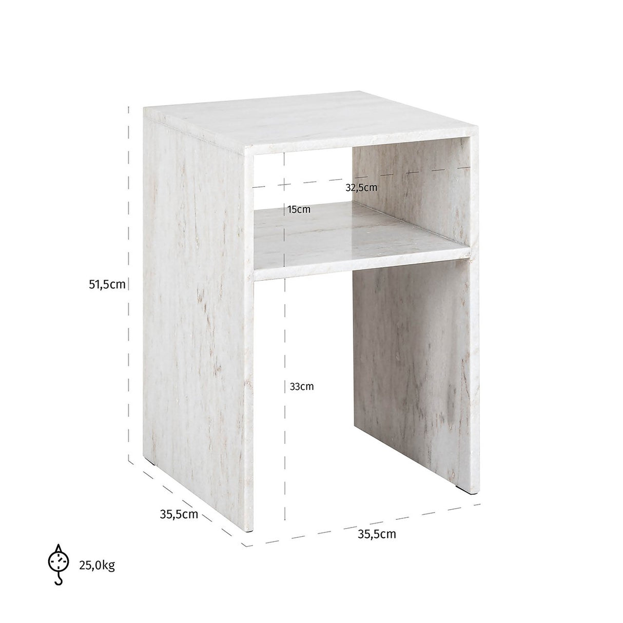 Bijzettafel Moran (Beige) van Richmond Interiors – Luxe comfort op maat van PureWonen. Vraag naar de beste prijs.