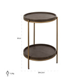 Bijzettafel Zillon (Brown) van Richmond Interiors – Luxe comfort op maat van PureWonen. Vraag naar de beste prijs.