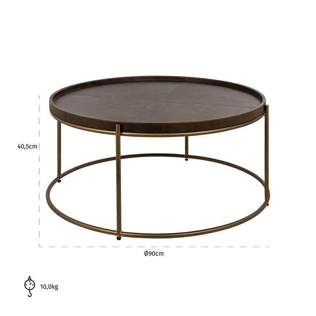Salontafel Zillon (Brown) van Richmond Interiors – Luxe comfort op maat van PureWonen. Vraag naar de beste prijs.