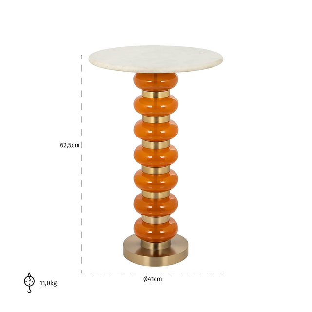 Bijzettafel Barbara orange (Orange) van Richmond Interiors – Luxe comfort op maat van PureWonen. Vraag naar de beste prijs.