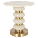 Bijzettafel Boann white (White) van Richmond Interiors – Luxe comfort op maat van PureWonen. Vraag naar de beste prijs.