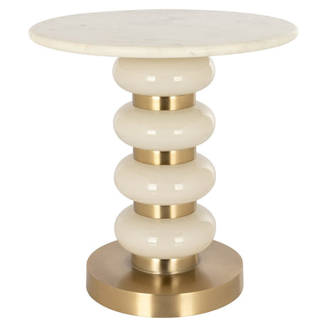 Bijzettafel Boann white (White) van Richmond Interiors – Luxe comfort op maat van PureWonen. Vraag naar de beste prijs.