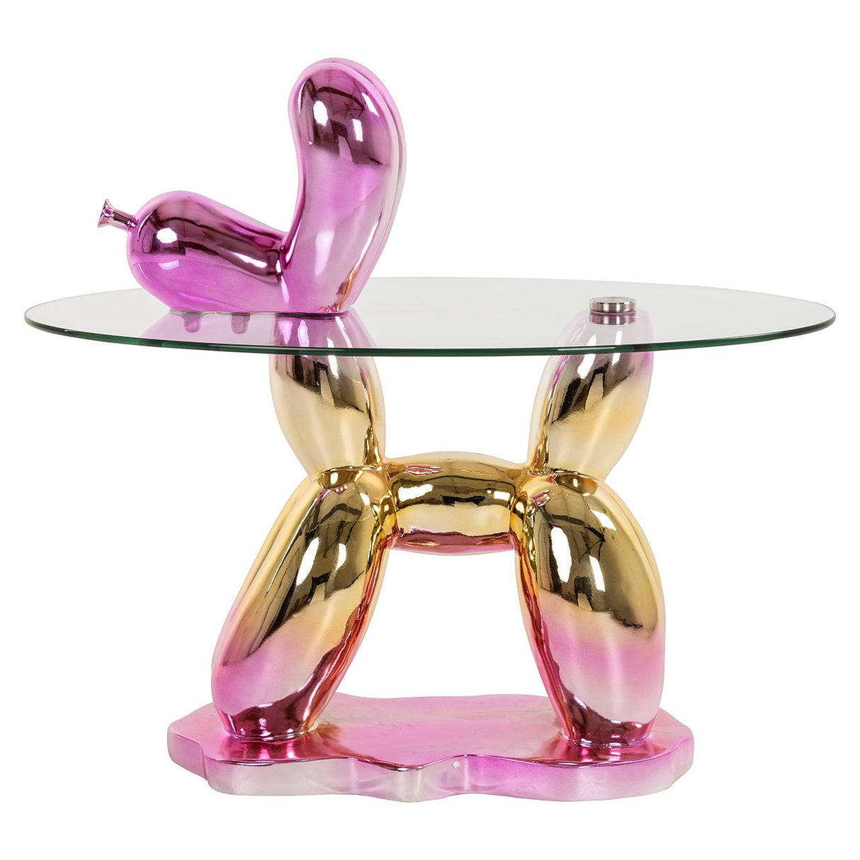 Bijzettafel Usha met glas (Pink) van Richmond Interiors – Luxe comfort op maat van PureWonen. Vraag naar de beste prijs.