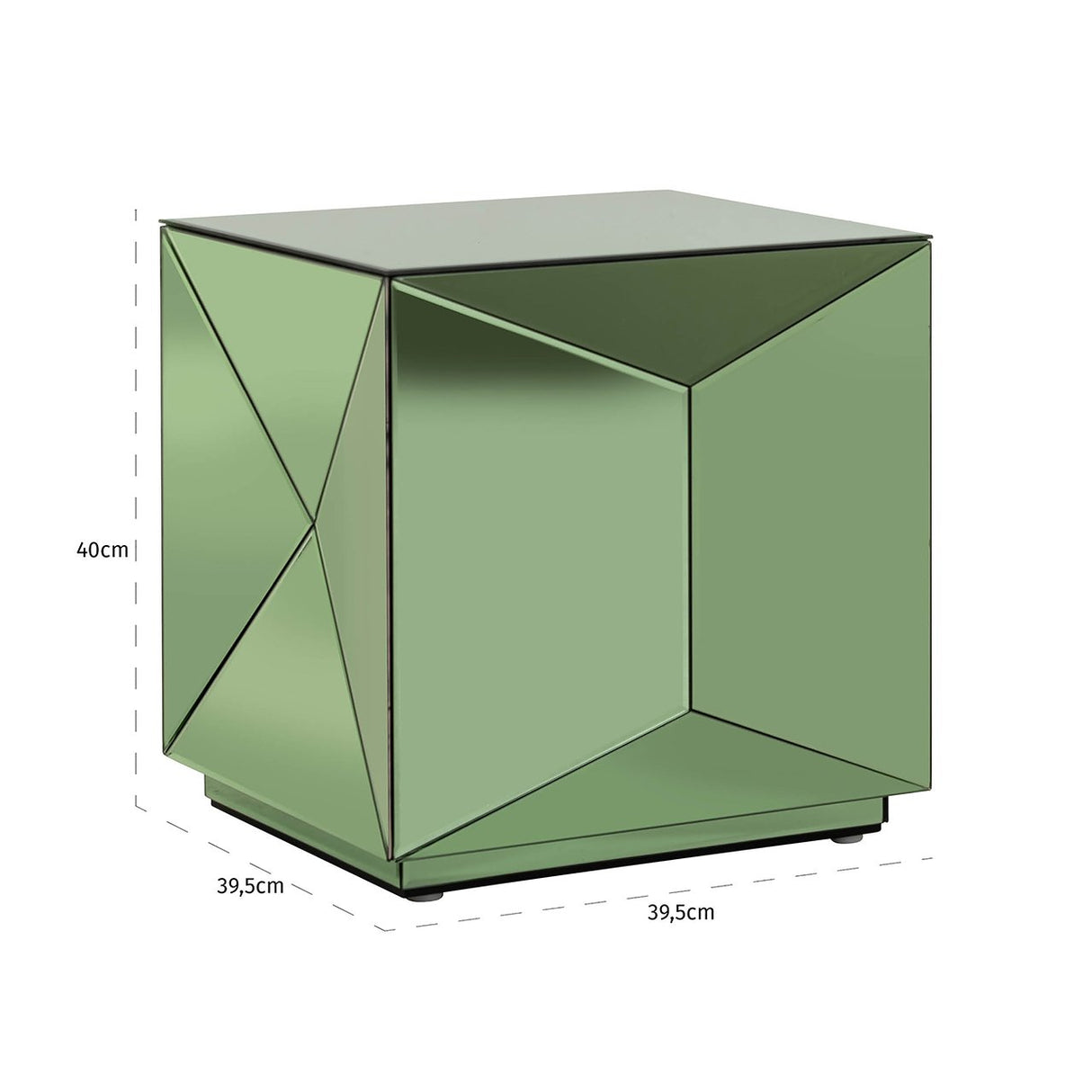 Bijzettafel Shifra spiegel groen (Green) van Richmond Interiors – Luxe comfort op maat van PureWonen. Vraag naar de beste prijs.