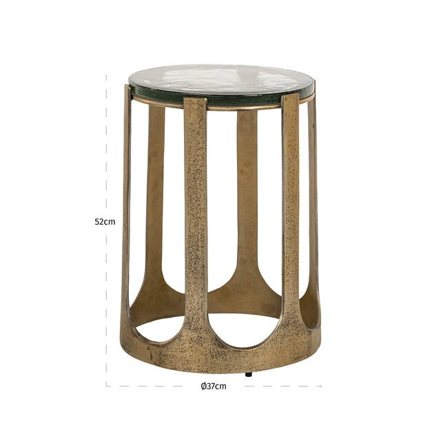 Bijzettafel Rixo gold