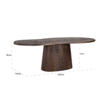 Eettafel Odile 230 (Dark brown) van Richmond Interiors – Luxe comfort op maat van PureWonen. Vraag naar de beste prijs.