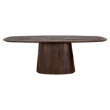 Eettafel Alix Deens ovaal 230 (Dark brown) van Richmond Interiors – Luxe comfort op maat van PureWonen. Vraag naar de beste prijs.