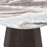 Bijzettafel Oberoy Blush beige 45Ø