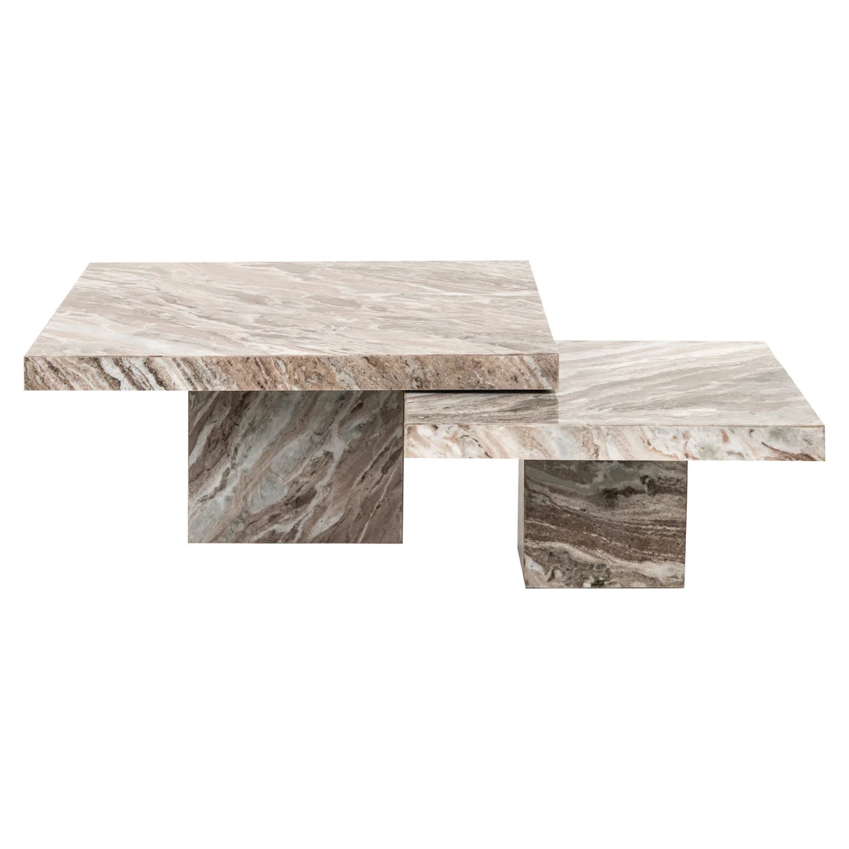 Salontafel Rashford Blush beige (Set of 2)