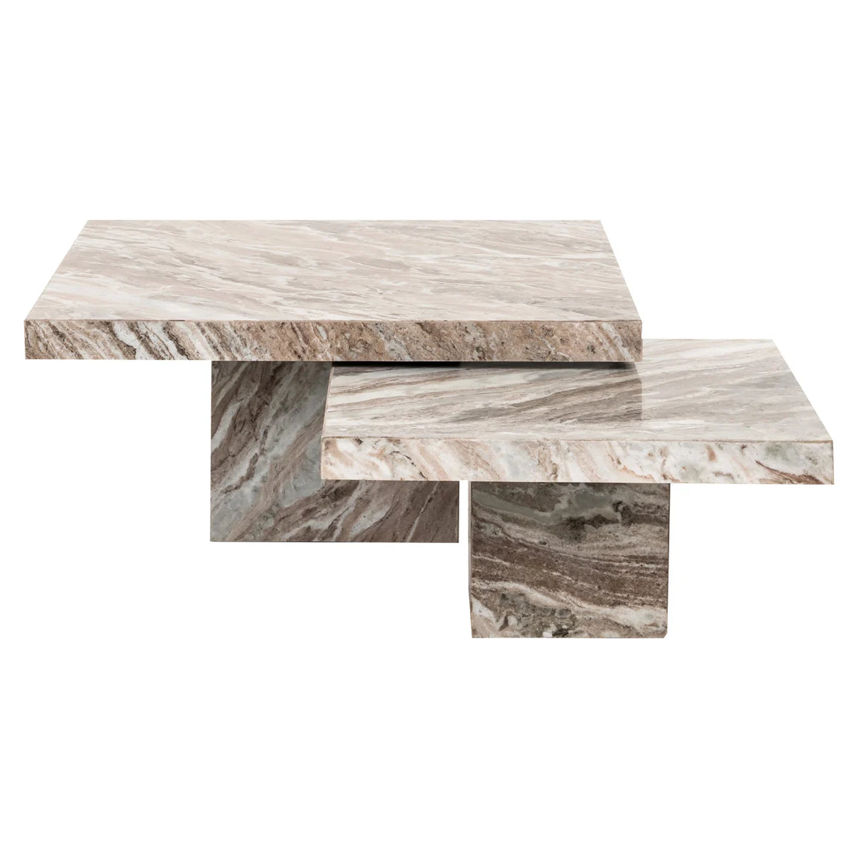 Salontafel Rashford Blush beige (Set of 2)