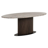 Eettafel Rashford Blush beige oval 200