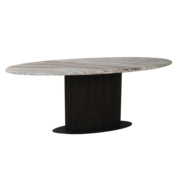 Eettafel Rashford Blush beige oval 200