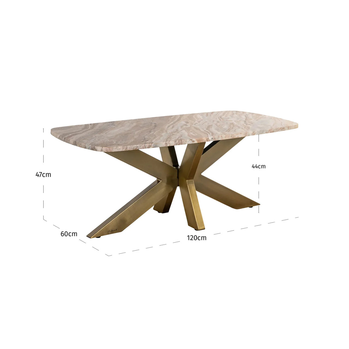 Salontafel Bottega Blush beige