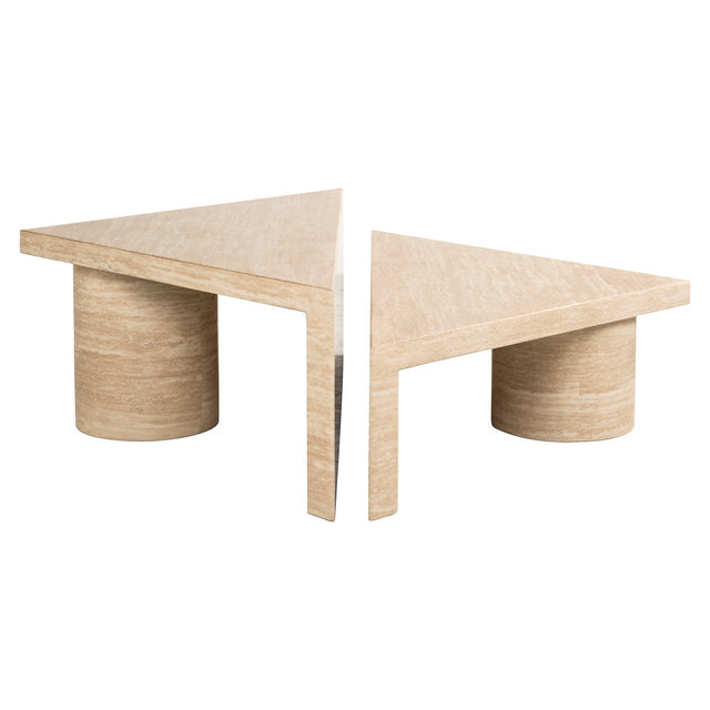 Salontafel set Fictus Travertine faux (Beige) van Richmond Interiors – Luxe comfort op maat van PureWonen. Vraag naar de beste prijs.